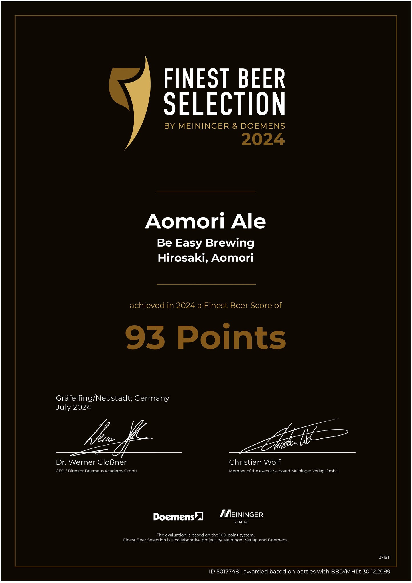 Aomori Ale - American Wheat